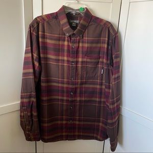 Eddie Bauer Mens Classic Fit 100% Cotton Long Sleeve Flannel. Size Large